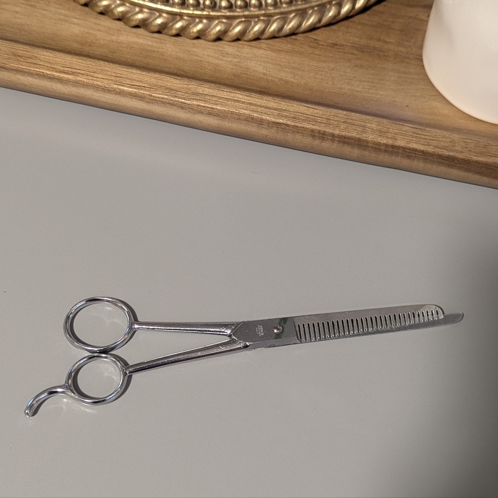 BEAUTICIAN/BARBER THINNING SHEARS SCISSORS BURMAX FORGED STEEL ITALY